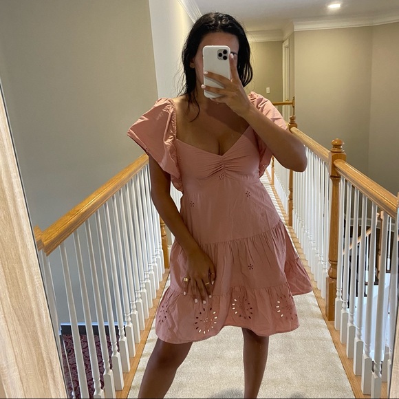 Zara open work embroidery dress - Picture 6 of 8